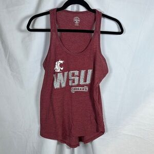 Rivalry Threads Red and White Sleeveless Tank Top